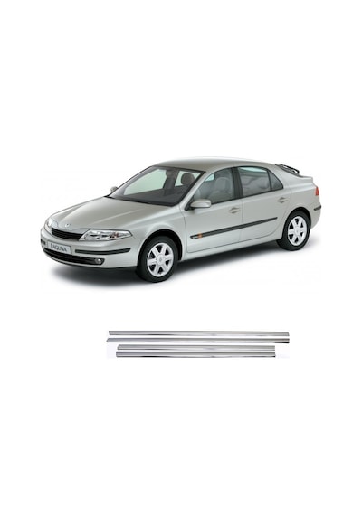 Renault Laguna 2 2001-2007 Cam Çıtası 4 Parça Krom Cam Çıtası