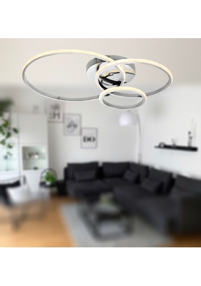Tt323-kr Tt Aydınlatma 3 Halkalı Krom Kaplama Sarı Işık Led A Krom