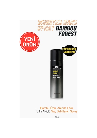 Anında Etkili Ultra Güçlü Saç Sabitleyici Sprey Dashu For Men Bamboo Forest Monster Hard Spray