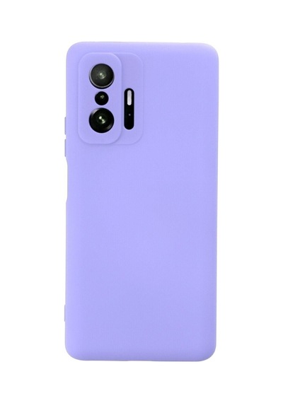 Xiaomi Mi 11t Pro Ile Uyumlu Kılıf Nano Içi Kadife Lila Renk Kamera Korumalı Silikon Kapak Col169827-lila