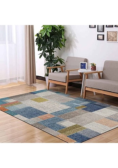 Anelia Desenli Kadife Pamuk Tabanlı Yıkanabilen Kaydırmaz Antibakteriyel Salon Halısı 60x190 Diğer
