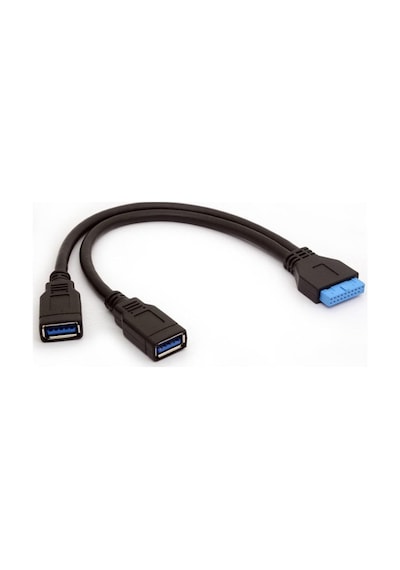2 Port Usb 3.0 Dişi Anakart 20 Pin 2Xusb Uzatma Kablosu 19 Pin