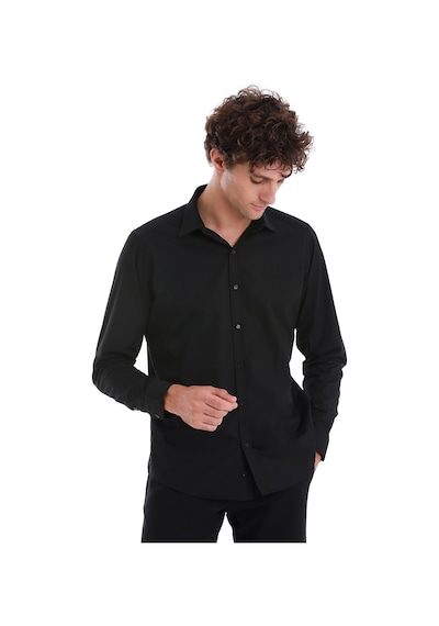 Hatemoğlu Siyah Slim Fit Düz Slim Yaka Pamuklu Uzun Kollu Spor Gömlek 24d190000047 002 Siyah Hatemoğlu Siyah Slim Fit Düz Slim Yaka Pamuklu Uzun Kollu Spor Gömlek 24d190000047 002 Siyah