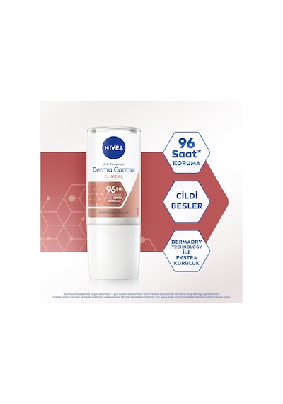 Nıvea Derma Control Clinical Kadın Roll-on 50 Ml X 2 Adet