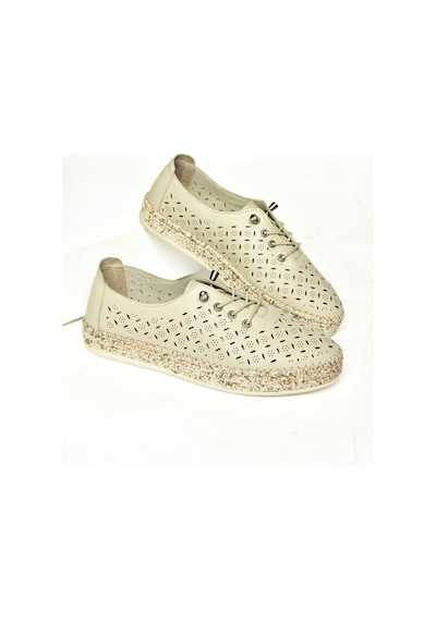 Fox Shoes U555100103 Bej Hakiki Deri Günlük Kadın Ayakkabı Bej-hakiki Deri Bej