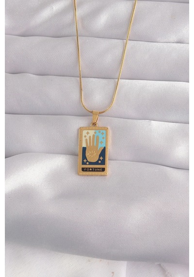 Mey İthalat 316l Çelik Gold Renk Karışık Mineli El Figür Tarot Kolye - Özel Seri Meyeb66cdcea19a18828e34010254 altın
