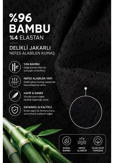 Westicgiyim Erkek Bambu Atlet %96 Bambu Delikli Jakarlı Nefes Alabilen Esnek Günlük Atlet Gri