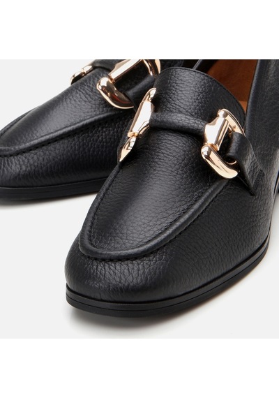 Hotiç Hakiki Deri Siyah Kadın Tokalı Loafer 01ayh303940a100 Siyah-black Siyah