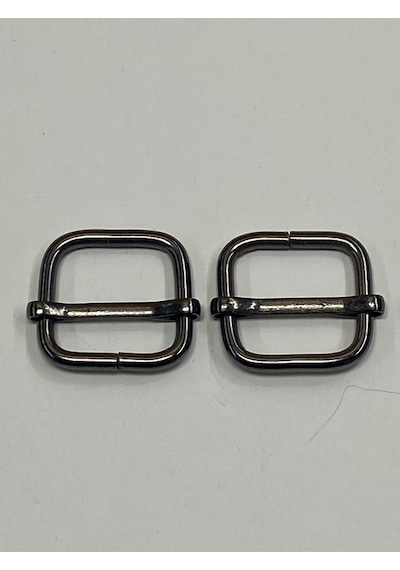 Karantuhafiye Çanta Sürgüsü / Ayar Tokası / 2 Li Set / 2 Cm Antrasit Renkli Çok Renkli