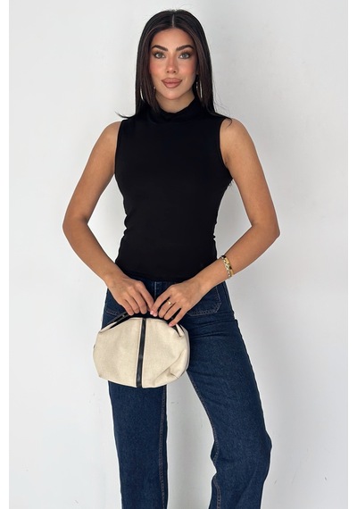 Noa & Noa Kadın Kolsuz Boğazlı Basic Body Sleek Core SIYAH Noa & Noa Kadın Kolsuz Boğazlı Basic Body Sleek Core SIYAH