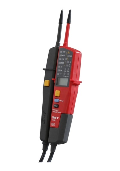 Unı-t Ut18c Otomatik Aralığı Gerilim Ölçer Süreklilik Rcd Test Cihazı Lcd/led Dedektörü