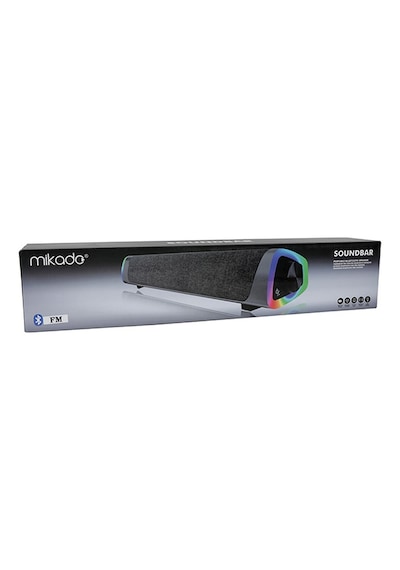 Mikado Md-Sbt26 Siyah 3W*2 1200Mah Bluetooth Fm Tf Card Led Işıklı