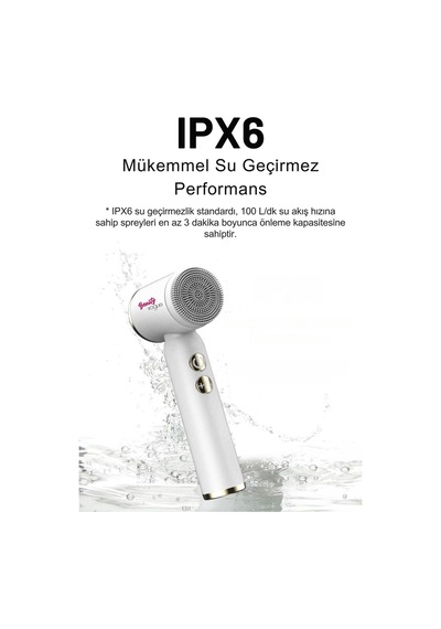 6 Başlık 3 Aşamalı Led Şarjlı Ekranlı Peeling Yüz Masaj Cilt Bakım Cihazı Aleti Frimatör Brush Beyaz