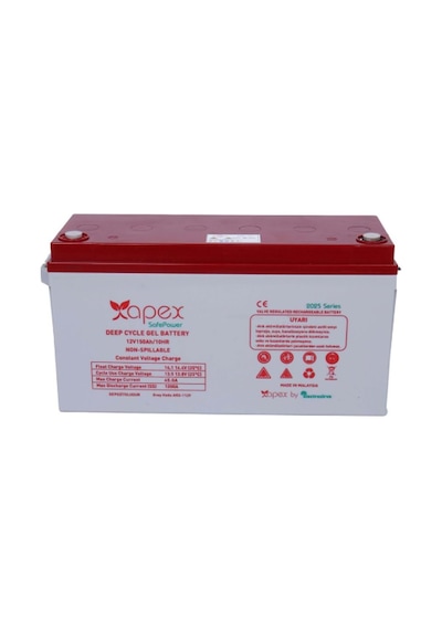 Apex 12v 150ah Deep Cycle Jel Akü