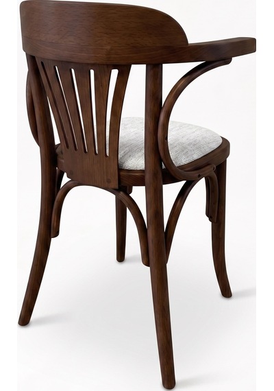 Thonet Kolçaklı Klasik Ahşap Sandalye Ceviz