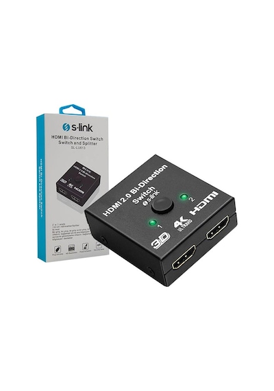 Powermaster PM-19903 2 Port Çift Yönlü HDMI Birleştirici ve Dağıtıcı