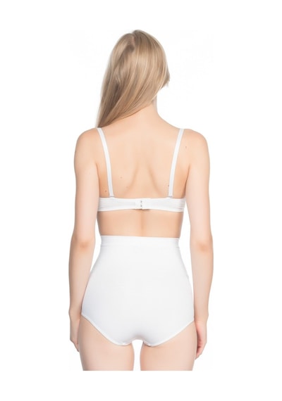Beyaz Mı Emay 7024 Yüksek Bel Slip Korse Beyaz