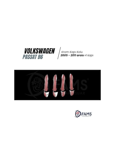 Vw Passat B6 Krom Kapı Kolu 4 Kapı 2005-2011 Arası P. Çelik