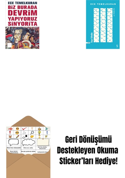 Biz Burada Devrim Yapıyoruz Sinyorita Cep Boy + Kıyı Kitabı + Okuma Sticker'ları