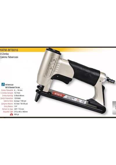 Meite 8016 Havalı Zımba Çakma Tabancası 4-16 Mm