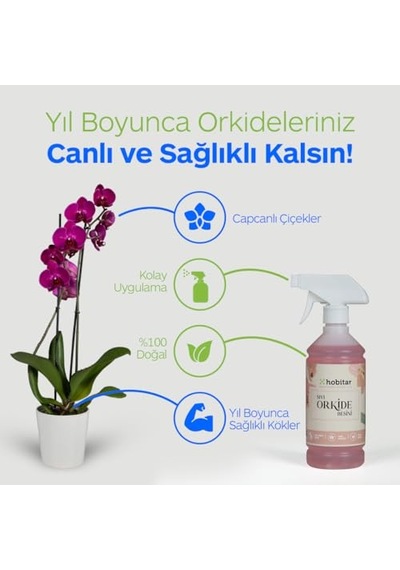 Ayrex Genta Hobitar Orkide Besini Vitamini 500 Ml -%100 Doğal, Çiçeklendirici Ve Köklendirici Formül Diğer
