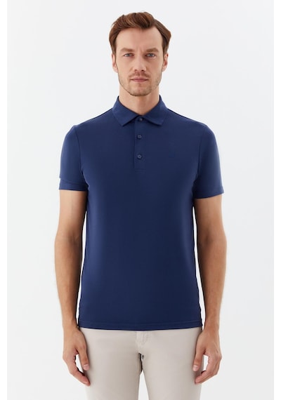 Sabri Özel Erkek Lacivert Dar Kesim Slim Fit Modal Dokuma Polo Yaka Tişört Sabri Özel Erkek Lacivert Dar Kesim Slim Fit Modal Dokuma Polo Yaka Tişört