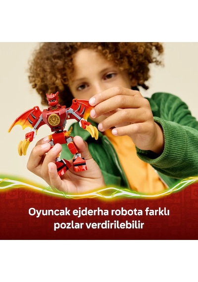 LEGO®  NINJAGO® Kai’nin Ejderha Robotu Savaş Paketi 71851 - 6 Yaş ve Üzeri Çocuklar için Yaratıcı Oyuncak Yapım Seti (85 Parça)