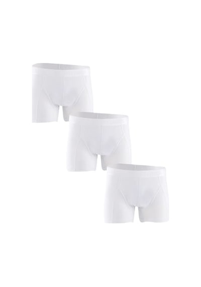 Ceylanoğlu Erkek Likralı Boxer 034 3 Paket - Beyaz - Xxxl Beyaz