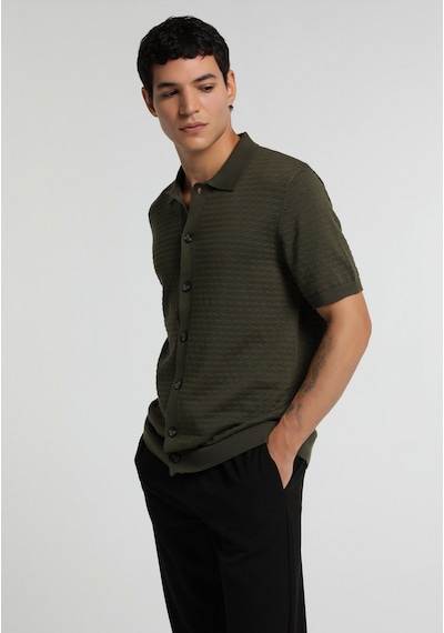 Colin's Colins Regular Fit Polo Yaka Jakarlı Erkek Yeşil Kısa Kol Kazak Cl1080523 Q1.v1 Grn Colin's Colins Regular Fit Polo Yaka Jakarlı Erkek Yeşil Kısa Kol Kazak Cl1080523 Q1.v1 Grn
