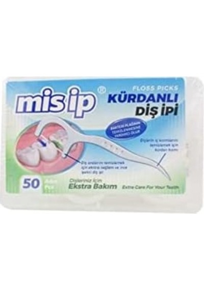 Mis İp Kürdanlı Diş İpi 50 Adet