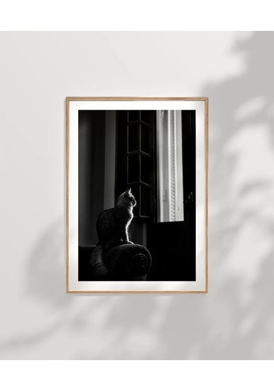 Çerçevesiz Poster Pencere Önünde Düşler