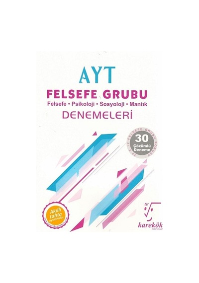 Karekök Yayınları Ayt Felsefe Grubu Denemeleri Yeni N11.21710