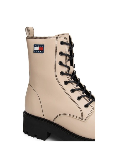 Tommy Hilfiger Tjw Urban Lace Up Bo Bej Kadın Bot