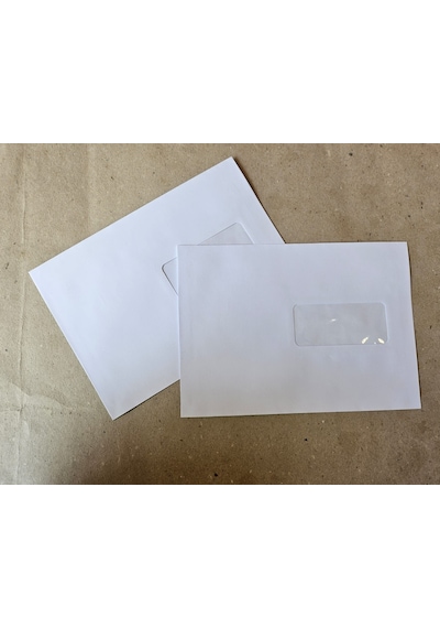 Zirve Zarf - 16,2 X 22,9 110 Gr Silikonlu Pencereli Zarf 60 Adet