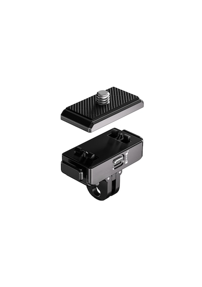 Quıckdock Qdx5-ac Manyetik Ve Kilitli Aksiyon Kamera Montaj Adaptörü 1/4 Dişli Değiştirilebilir Aksiyon Kamera Bağlantılı Siyah