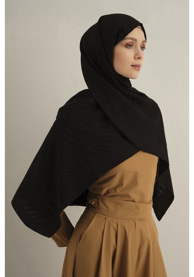 Armine Siyah Pamora Şal 01 Siyah