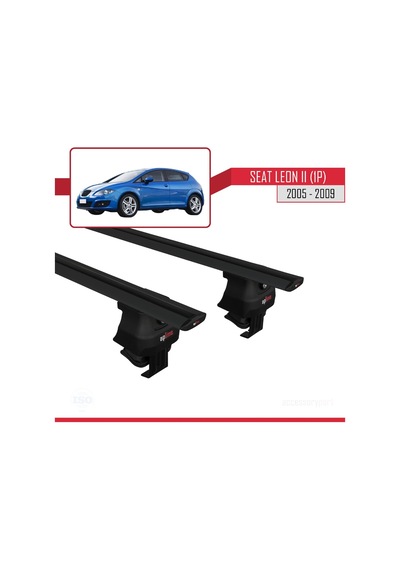 Seat Leon Iı 1p 2005-2009 Arası İle Uyumlu Ace-4 Ara Atkı Tavan Barı Siyah