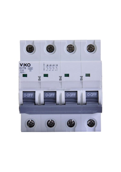 6vtb-4c32 Otomatik Sigorta 6ka C Tipi 4 Kutup 32a