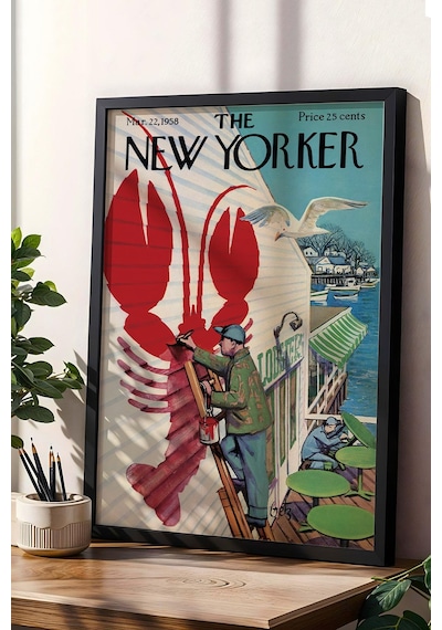 The New Yorker Çerçeveli Tablo March 22 1958
