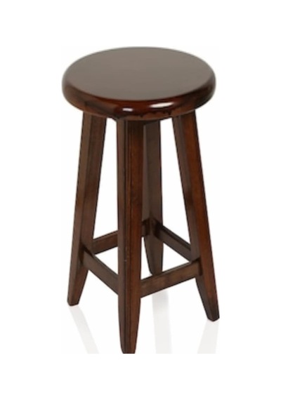 Ceviz Ahşap Bar Taburesi 60 CM