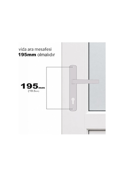 Aletçantam Pvc Balkon Kapı Kolu Pimapen Pakpen (Metal )