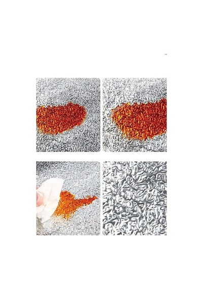 Mutfak Tezgah Üstü Çekmece Içi Folyo Kaplama Gümüş Yapışkanlı 2 Metre X 40 Cm Kolay Silinir