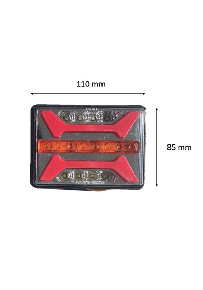 2 Adet Fonksiyonel Neon Led Stop/Sinyal lambası Kamyon-Römork-Karavan 12-24 Volt