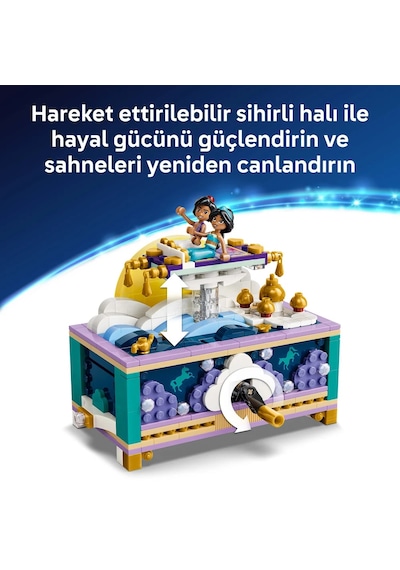 LEGO® ǀ Disney Princess Yasemin’in Mücevher Kutusu 43295 – 6 Yaş ve Üzeri için Mini Bebek İçeren Oyuncak Yapım Seti (458 Parça)