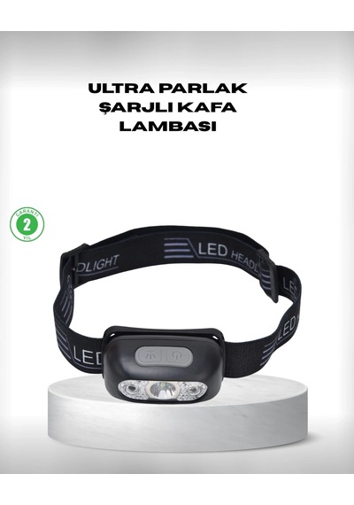 Ceylan Adam Gece Balıkçılığı İçin Ultra Parlak Şarjlı Kafa Lambası 4 Işık Modu + Usb Şarj Çok Renkli