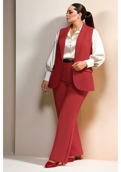 Hanezza Büyük Beden Kadın Siyah Casual -ofis Kombini Şıklık Ve Rahatlık Bir Arada Kırmızı - 4035067 Kırmızı Hanezza Büyük Beden Kadın Siyah Casual -ofis Kombini Şıklık Ve Rahatlık Bir Arada Kırmızı - 4035067 Kırmızı