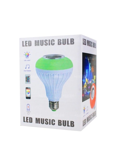 Powermaster Om 30 Bluetooth Müzik Çalar Kumandalı Rgb Led Ampul