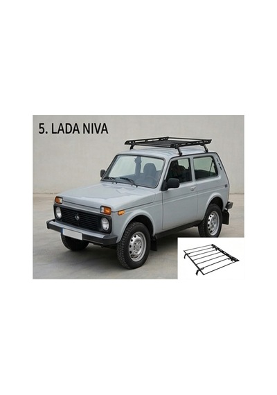 Oluklu Tavan Sepeti Lada Niva Sedan Uyumlu 4 Ayaklı Bagaj Sepeti 1977-2010