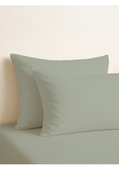 Purecomfort %100 Pamuk 2'li Yastık Kılıfı Seti Çağla Yeşil