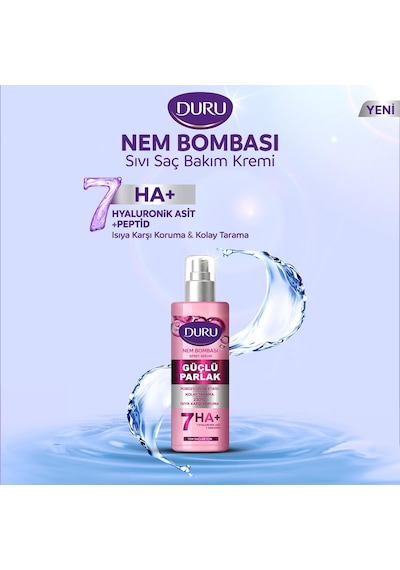 Nem Bombası Güçlü Parlak Sıvı Saç Bakım Spreyi 190 Ml